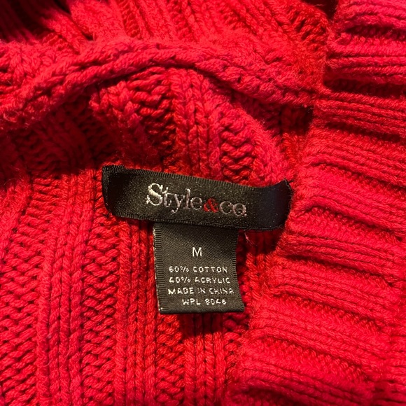 Style & Co Hooded Sweater, Size Medium - Picture 3 of 4